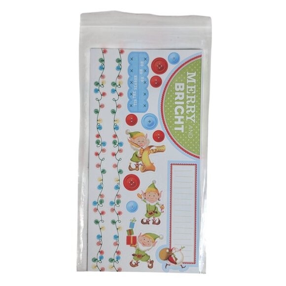 Close to My Heart Reflections Stickease X7145C Believe Christmas Santa Elves NEW - Picture 3 of 5